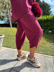 Wine Barrel Leg Joggers Clarice