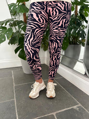 Rose Tiger Print Leggings