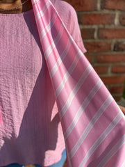 Pink Scarf Top Hilary