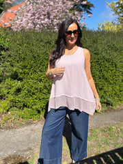 Pink Multi Hole Trim Vest Terri