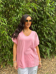 Pink Net Side Panel Top Willow