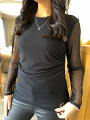 Black Mesh Top Sofia
