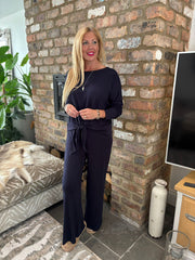 Navy Leisure Trousers Juliet