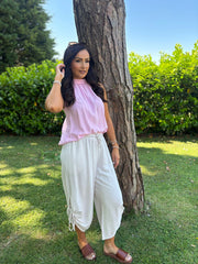 Pink Halter Neck Top Bethany