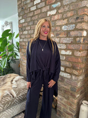 Navy Waterfall Cardi Juliet
