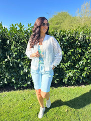 Blue Relaxed Summer Shorts