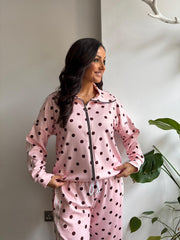 Pink Polka Dot Tracksuit Darla