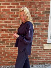 Navy Soft Comfort Sweatshirt Esme