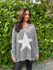 Grey Star Knit Evelyn