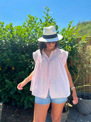 Pink Polka Dot Top Ashley