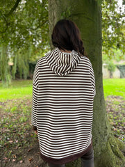 Chocolate Striped Hoodie Eleanor