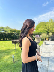 Black Shimmer Knit Vest Palmer