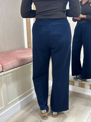 Navy Wide Leg Jogger Alice