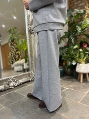 Grey Diamante Seam Front Trousers Nina