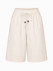 Stone Wide Leg Bead Tie Culottes