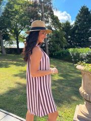 Pink Striped Sleeveless Dress Tiana