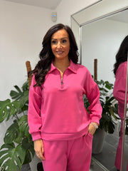 Lipstick Half Zip Sweatshirt Alice