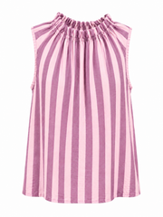 Pink Striped Sleeveless Top Tiana