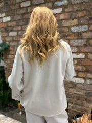 Stone Trouser Suit Octavia