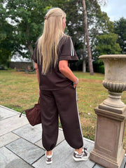 Chocolate Stripe Leisure Set Billie