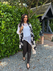 White Asymmetric Loose Knit Melody