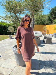 Chocolate Knit Dress Bronwen