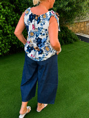Dark Denim Barrel Leg Jeans