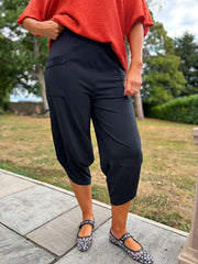 Black Barrel Leg Joggers Clarice