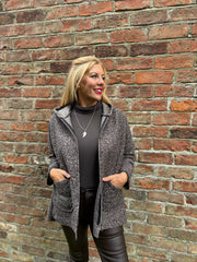 Rose Marl Zip Jacket Tracy