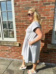 Grey Smock T-Shirt Dress Hazel