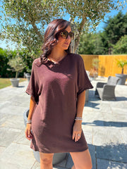 Chocolate Knit Dress Bronwen
