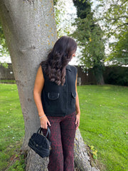 Black Knitted Waistcoat Priya
