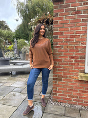 Latte Diamante Crochet Knit Layla