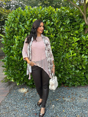 Rose Asymmetric Loose Knit Melody