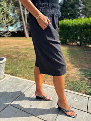 Black Drawstring Culottes Anya