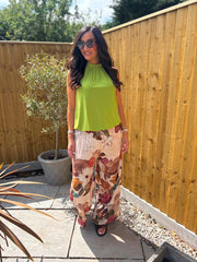 Green Halter Neck Top Jessie