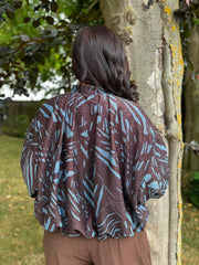 Chocolate Shimmer Patterned Jacket Sadie