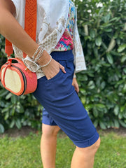Navy Relaxed Summer Shorts