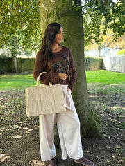Stone Sherpa Tote Bag
