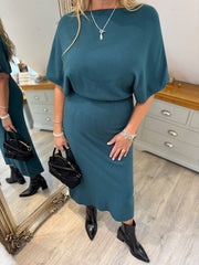 Teal Soft Knit Dress Emily
