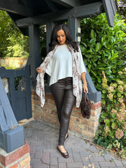 Winter White Reverse Seam Round Neck Diana