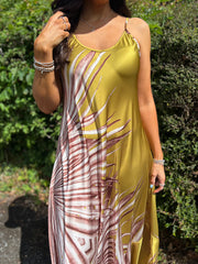 Olive Leaf Dress Odette