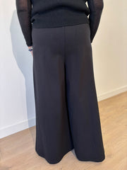 Black Diamante Wide Leg Trousers Jude