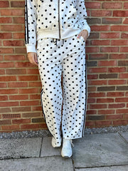 White Premium Cotton Polka Dot Set Dakota