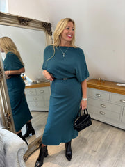 Teal Soft Knit Dress Emily