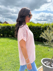 Rose Net Floral Blouse Sapphira