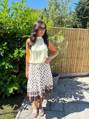 Lemon Halter Neck Top Bethany