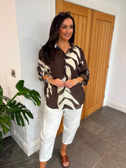Chocolate Leaf Blouse Rachel