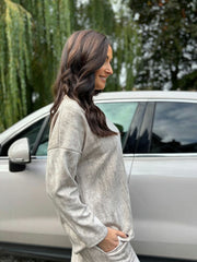 Stone Brushstrokes Sweat Top Natalia