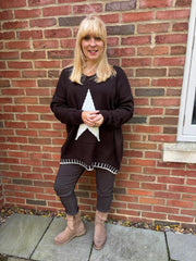 Chocolate Star Knit Evelyn